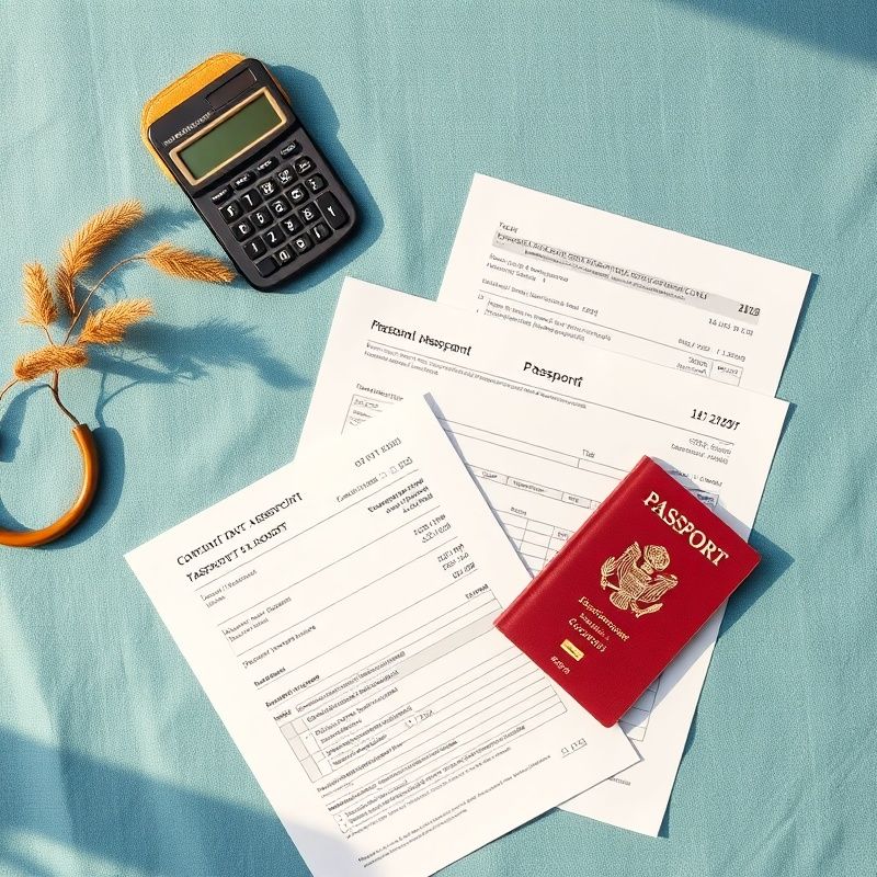 Documente personale și calculator pe birou